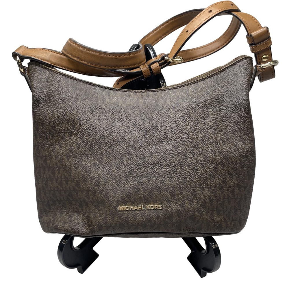 Michael Kors Jet Set Large East West Crossbody Bag Signature Vanilla Logo